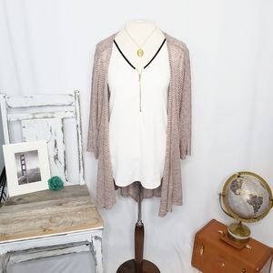 Khaki LuLaRoe Lindsay Kimono - S (NWOT)